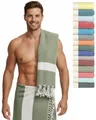 furora HOLIDAY Saunatuch Saunahandtuch Saunatuch Damen + Herren, Hamamtuch groß 100x200 XXL