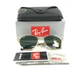 Ray-Ban Sonnenbrille Rb3720 001/31 Glänzend Arista Quadrat Rahmen W/G-15 Grün