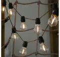 Gartenpirat LED-Lichterkette mit 10 Leuchtbirnen LED warmweiß Lichterkette mit Filament-Glühbirnen