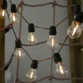 Lichterkette mit großen 10 Filament-Glühbirnen aus Glas LED zur Dekoration außen