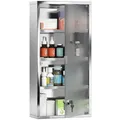 Medizinschrank Arzneischrank Erste Hilfe mit Schloss Edelstahl 30 x 12 x 60 cm