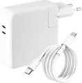 Netzteil Ladegerät für Apple MacBook Air 13" A2337 A2681 Pro 13"/15" A1707 2x USB-C + Lightning-Kabel