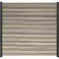 GartenLand WPC Zaun Set Shadowline ca. 180 x 180 cm Sichtschutz Steckzaun Amethystgrau Ohne Pfosten