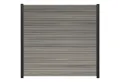 GartenLand Zaun Shadowline WPC Co-extrudiert ca. 180x180 cm, (Set, Ohne Pfosten, ca. 180x180 cm), Lamellen Co-Extrudiert, besonders haltbar, Pflegeleicht