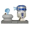 Star Wars POP! Deluxe Vinyl Figur R2D2 wLeia 9 cm
