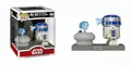 Funko Spielfigur POP Deluxe - Star Wars - R2-D2 with Leia Hologram