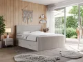 MKS MÖBEL Boxspringbett KING DOREN (Topper T25/Visco, Doppelbett, Bonellfedern), mit zwei Bettkästen, Multipocket-Matratzen mit T30-Schaum