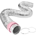 VEVOR Aluflexschlauch 7620mm lang Lüftungsschlauch Φ208mm Alu Flexrohr Luftkanal R-6 Thermischer Widerstandswert 25mm Rohrstärke Alurohr Schlauc...