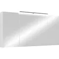 byLIVING Spiegelschrank SPREE / Korpus matt weiß mit Spiegeltüren / Hängeschrank mit Soft-Close-Funktion / Inklusive LED-Beleuchtung / Badschran... - Weiß