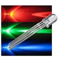 world-trading-net - 25 LEDs 5mm wasserklar RGB 4-polig steuerbar Set, Leuchtdiode, bedrahtet, Diode Leuchtend, als Bauteil