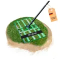 Dönges Rasenrakel 75x35 cm mit 2 Meter Stiel [für den perfekten Rasen] I Ideal zur Rasenpflege, Sandverteilung und Rasennivellierung I Leicht und handlich anwendbar zum Rasen rakeln und Lawn Leveling
