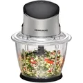 Rommelsbacher Zerkleinerer MZ500, elektrisch, 500 Watt, Edelstahl mit Glasbehälter, 1,5 Liter