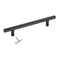 SOTECH Küchengriff G1 Relinggriff Schubladengriff Stangengriff massiv schwarz BA 128 mm Schrankgriff Küchengriff