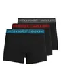 JACK & JONES Herren Jacwaistband Trunks 3 Pack Noos Boxershorts, Asphalt, S EU