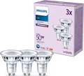 PHILIPS Classic LED GU10 Lampe, 50W, klar, neutralweiß, nicht dimmbar, Doppelpack