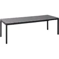Beliani Gartentisch, Grau, Schwarz, Metall, 198x77x90 cm, Gartenmöbel, Gartentische, Gartentische