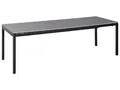 Beliani Gartentisch ausziehbar Aluminium/Kunstholz grau 8-Sitzer 198/248x90 cm Tofane