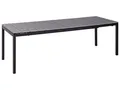 Gartentisch ausziehbar Aluminium / Kunstholz grau 8-Sitzer 198/248x90 cm Tofane