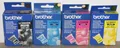 Brother LC600BK Tinte Set black cyan magenta yellow für MFC 580 590 880 890