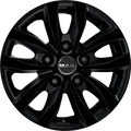 Mak Load 5 gloss black 6.5x16 ET55 - LK5/130 ML78.1 Alufelge schwarz