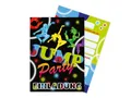 Limonia 12 Einladungskarten zum Kindergeburtstag Motto Jump Party Trampolin Disco Tanzen Feier Fest Einladung Set Geburtstag Mädchen Kinder Jungs Jungen Boys Teenies
