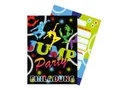 LIMONIA Einladungskarten Jump Party zum Kindergeburtstag Jungen Mädchen Einladungen Trampolin, Einladungskarten zum Geburtstag Vintage Trampolinpark Jump Party