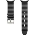 Samsung Uhrenarmband Watch PeakForm Band, ET-SBL70, Silikon, Nylongewebe, Dark Gray