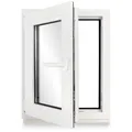 Kellerfenster Kunststoff weiß Dreh-Kipp 50x80 cm(BxH) DIN Links 2 -fach Glas