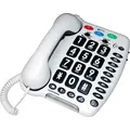 Geemarc Amplipower 50 Schwerhörigentelefon extra laut 60 dB Weiß  Deutsche Version - Weiß