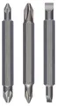 Bosch Doppelklingenbit-Set, 3-teilig, PH1, PZ1, S 0,6x4,5, PH2, PZ2, S1,0x5,5, 60 mm Doppelklingen-Set: PH1, PZ1, S 0,6x4,5, PH2, PZ2, S1,0x5,5