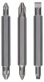 Bosch Doppelklingenbit-Set, 3-teilig, PH1, PZ1, S 0,6x4,5, PH2, PZ2, S1,0x5,5,