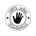 Rayher Stempel "Handarbeit", rund, 3 cm ø, Motivstempel Holz, Holzstempel, Butterer Stempel, Rundstempel, 28856000