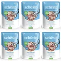 SCHESIR Nassfutter Thunfisch mit Seebarsch in Gelee für Katzen 6x85 g