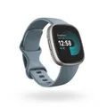 Fitbit Versa 4 - 40 mm - Platin - intelligente Uhr mit Band