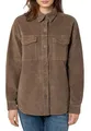 Eight 2 Nine Damen Cord Hemdjacke – Lässige Cordjacke mit Knopfleiste Brown L