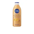 NIVEA Q10 Straffende Körperlotion + Selbstbräuner (400 ml), Feuchtigkeitscreme für den Körper mit Coenzym Q10, Bräunungscreme für hellen bis mittleren Hautton