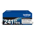 Brother Original TN241BKTWIN Bundle mit 2 Tonern, schwarz, für bis zu ca. 5000 Seiten, für HL3140CW/ HL3150CDW/ HL3170CDW/ DCP9020CDW/ MFC9140CDN/ MFC9330CDW/ MFC934 0CDW