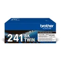 Brother Original TN241BKTWIN Bundle mit 2 Tonern, schwarz, für bis zu ca. 5000 S