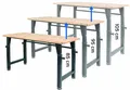 rikta höhenverstellbare Werkbank |  ca. 135 (B) x 60 (T) x 85/95/105 (H) cm
