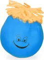 Relaxdays Knautschball 6 cm, mit Grimasse/Haaren, Antistressball knetbar für Kinder, Erwachsene, verschiedene Farben