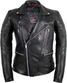 Retro Motorrad Lederjacke 80´s oldschool Rockerjacke Chopper Herren (S)