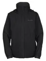 VAUDE Escape Light Regenjacke Damen – wasserdicht, atmungsaktiv und winddicht mit 2-Lagen-Membran, verstaubare Kapuze, 420g leicht - black, 36