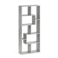 Vicco Raumteiler Noa, Grau, 160.6 x 67.2 cm, geeignet als Raumteiler oder Bücherregal in Z-Form