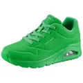 Skechers Street Uno - Stand on Air Sneaker Freizeitschuh, Halbschuh, Schnürschuh mit Memory Foam grün 38 EU