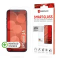 Displex Smart Glass (9H) für Apple iPhone 13/13 Pro/14/16e, Montagesticker, unzerbrechlich, Apple, iPhone 13/ iPhone 13 Pro/ iPhone 14/iPhone 16e, Trockene Anwendung, Schlagfest, Kratzresistent, Staubresistent, Transparent, 1 Stück(e)