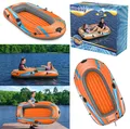 Bestway Schlauchboot Kondor Elite 2000 - Angelboot Gummiboot Ruderboot - Orange