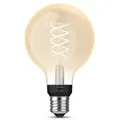 Philips Hue White E27  Filament Globe G93 7.2W dimmbar 2100K warmweißes Licht - steuerbar via App, kompatibel mit Amazon Alexa