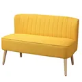 HOMCOM 2-Sitzer Stoffsofa Holz Schaumstoff 117 x 56,5 x 77 cm