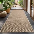 Outdoorteppich AYYILDIZ TEPPICHE "IBIZA 1903", beige, B:80cm H:5mm L:250cm, Polypropylen, Teppiche, In und Outdoor, Läufer, Wohnzimmer, Küche, Flur oder Wintergarten