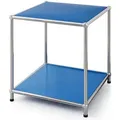 FLOORDIREKT Metallregal Concept Epure MK-012 - Offenes Aufbewahrungs- & Ablageregal - Vielseitig einsetzbar - Blau